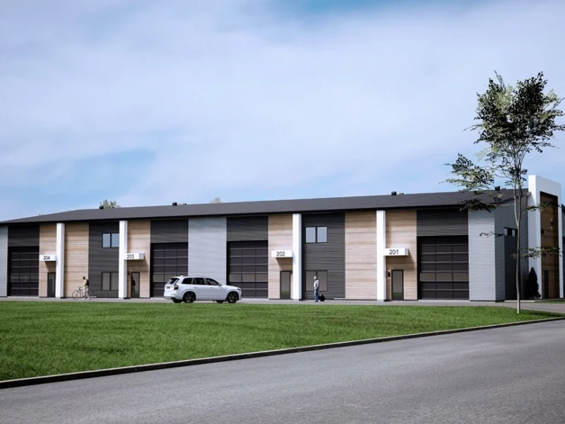 Projet de construction commerciale réalisé par Novalith Entrepôt