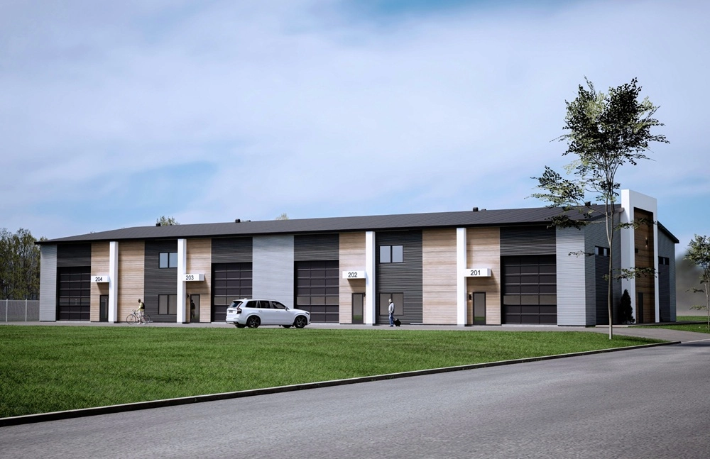 Projet de construction commerciale réalisé par Novalith Entrepôt